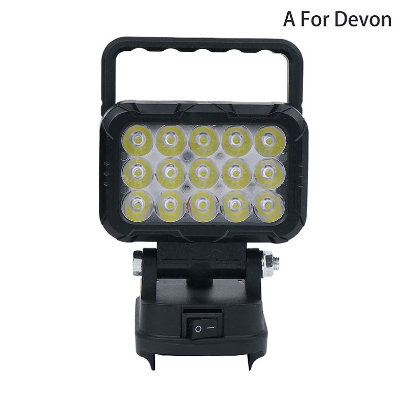 15 Beads Led Working Light Spotlight Hand Lantern 21V Li-Ion Battery Rechargeable Home Emergency Lighting Maintenance Light