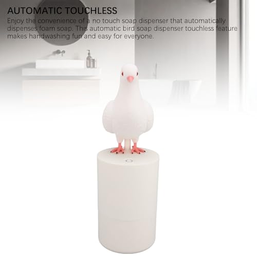 Automatic Soap Dispenser, Touchless Design, Cute Bird Style Induction Foam Hand Washer, Easily Dispenses Foam Soap for Bathroom, Kitchen, Commercial S