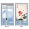 Chinese Style Koi Partition Door Curtain Home Entrance Doorway Living Room Decor Half-Curtain Kitchen Partition Bedroom Noren