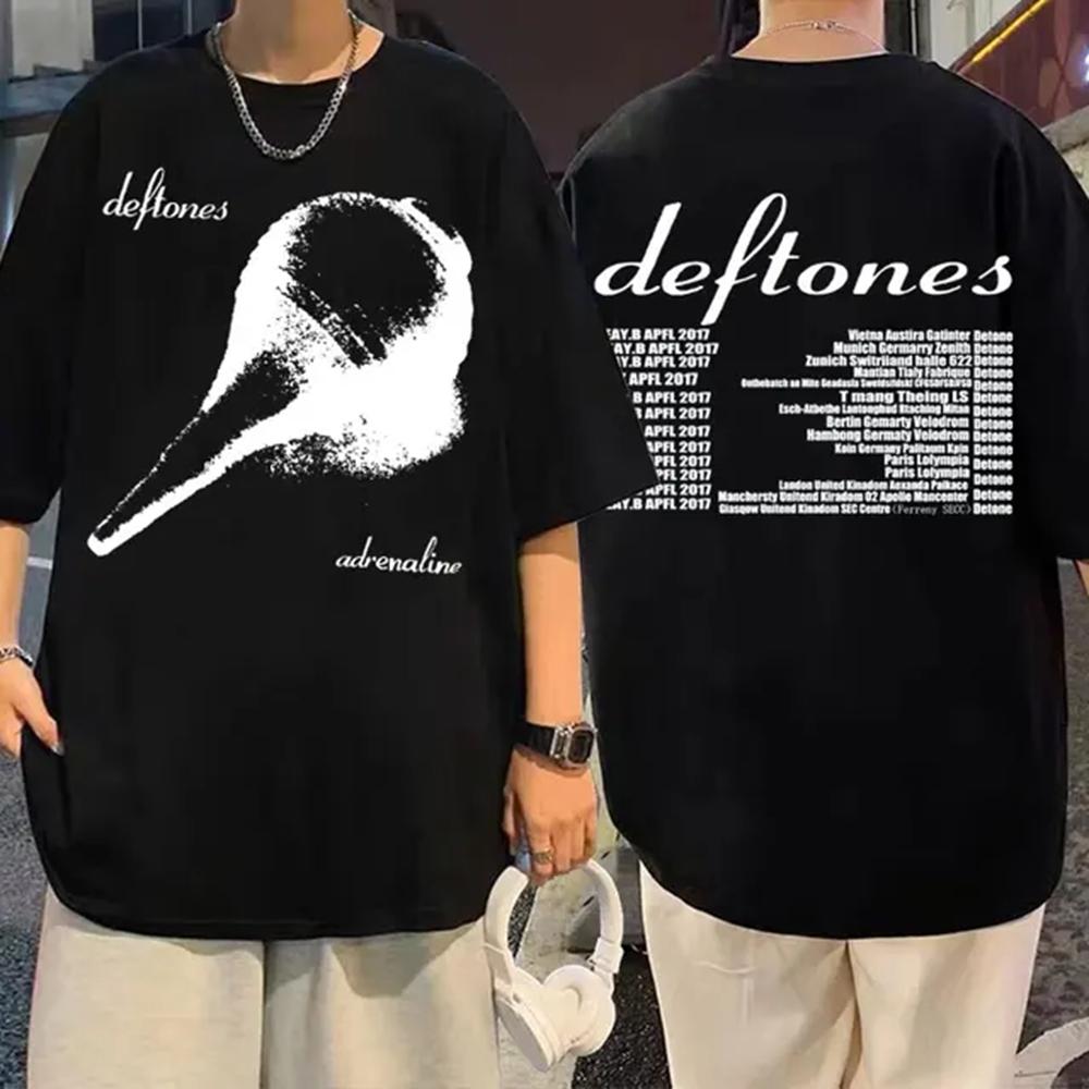 Deftones Girl Eyes Cartoon T Shirts 90s Vintage Fashion Short Sleeve Black Tops Summer Japanese Styles O-neck T-shirts 72515