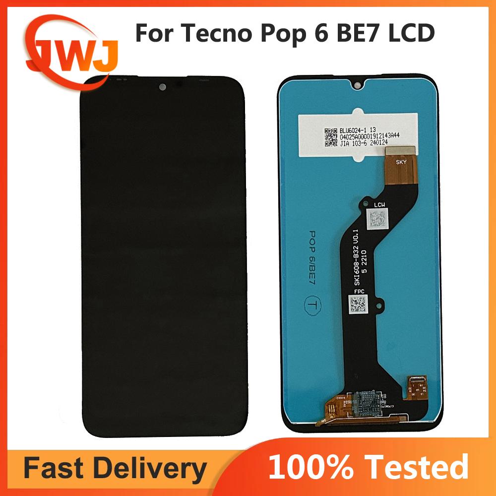 

LCD Screen and Digitizer Full Assembly for Tecno Pop 6 BE7