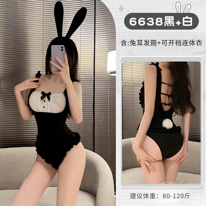 Small-breasted lingerie sexy no-take swimsuit bunny uniform seduction passion charm