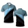 Men's Short-sleeved Polo Shirt Summer Large-size Sportswear Striped Polo Shirt Men's Fashion T-shirt Casual Short-sleeved Pol