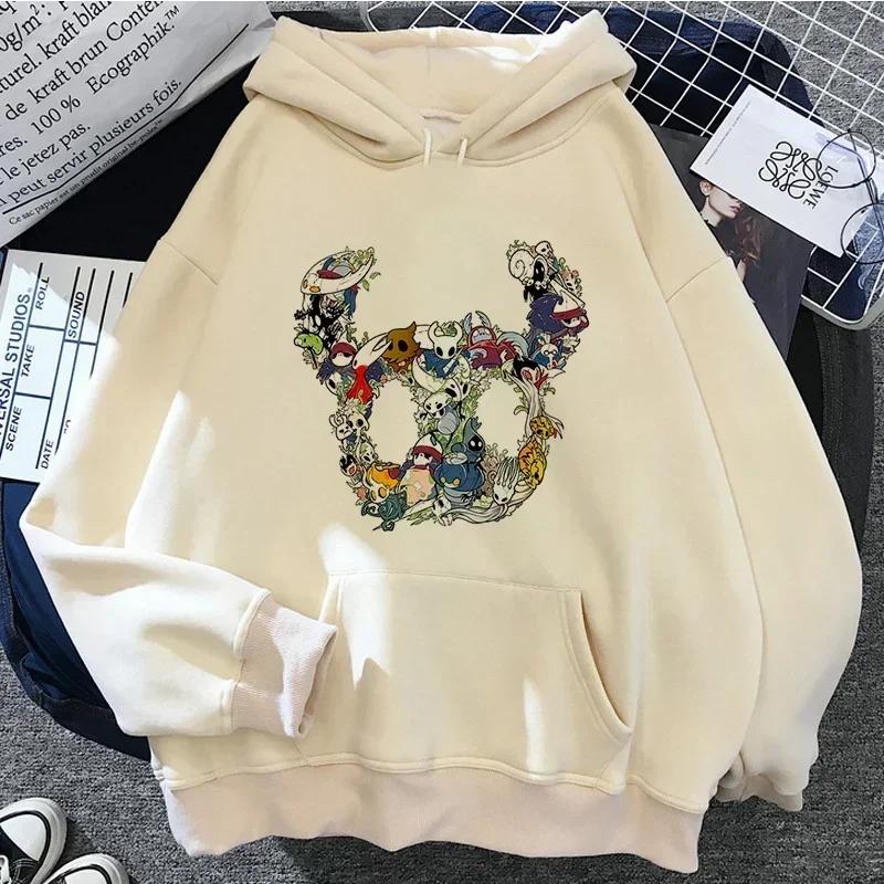 Felpe con cappuccio Hollow Knight Uomo Corea Ulzzang Grunge Y2k Estetica Donna Autunno e Inverno Felpa con cappuccio Grafica Streetwear
