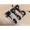 25g Retractable Landing Gear Servo with 36mm PU Wheel for 1.5-2Kg RC Hobby Plane Models Airplane DIY Fighter Model Spare Part