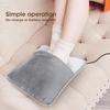 Household Feet Warmer Heater USB Soft Plush Thermal Blanket Feet Foot Warming Mat Heating Slippers for Home Office Bedroom