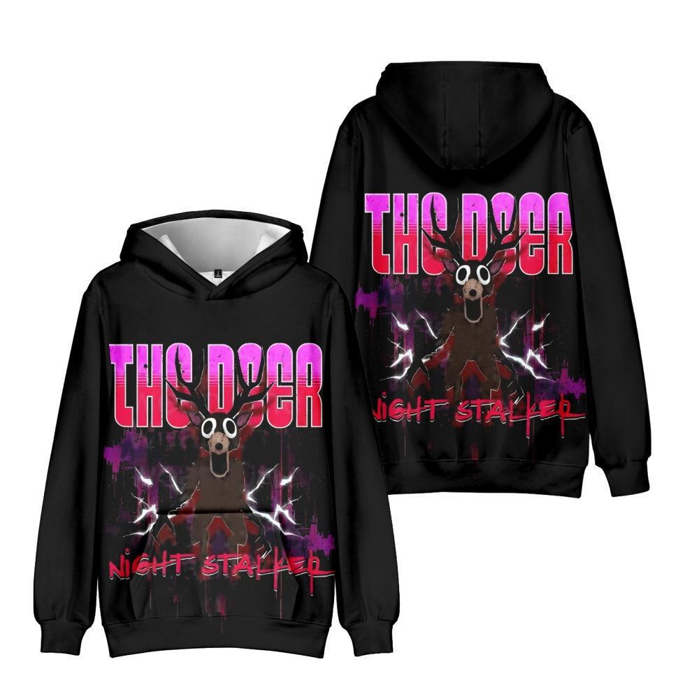 YMQ235 3D Digital Art Plus Size Hoodie - European & American Style