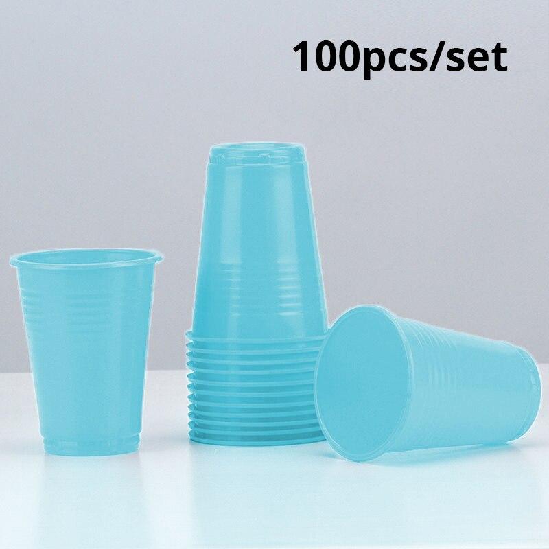 100pcs Disposable Plastic Cups Everyday Use Sturdy Plastic Party Cups For All Occasions Available In Many Color Party Supplies