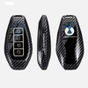 Zinc Alloy Carbon Fiber Car Key Cover Full For Denza D9 N7/N8 Smart Key Modification Decoration Protection Shell Car Accessory