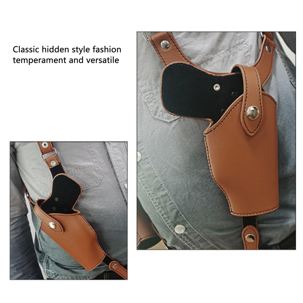 Left Right Hand Shoulder Shooting Tool Bag PU Leather Double Shoulder Shooting Tool Holder Hunting Accessories