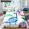 Cartoon Dinosaur King Queen Duvet Cover Jurassic World Animal Bedding Set Universe Galaxy Quilt Cover Polyester Comforter Cover