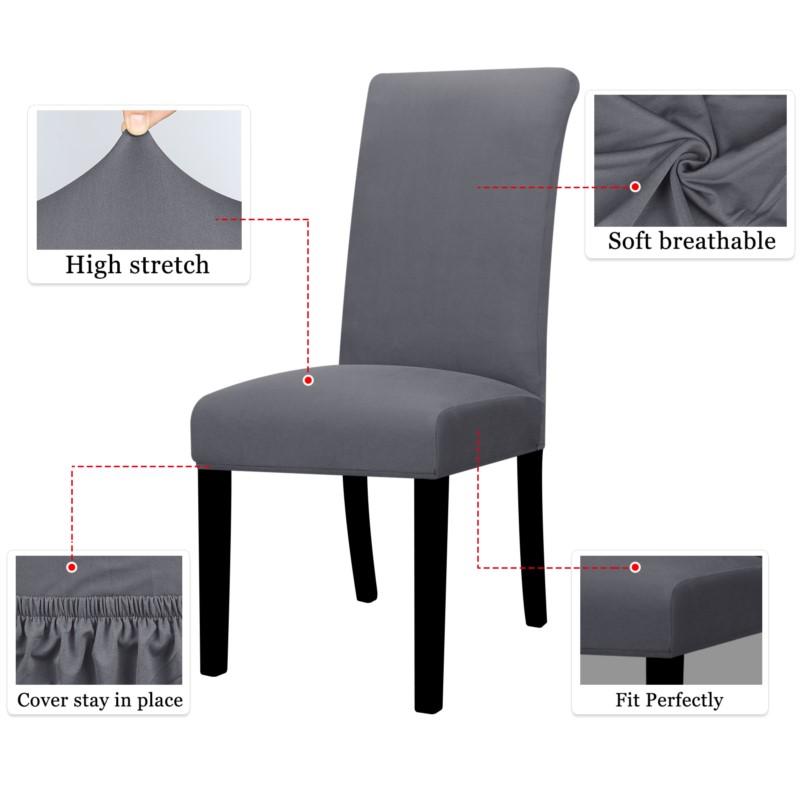 Elastic Milk-Silk Chair Cover Universal Size Cheap Chair Covers Stretch Seat Slipcovers Chair Protector For Home Decor