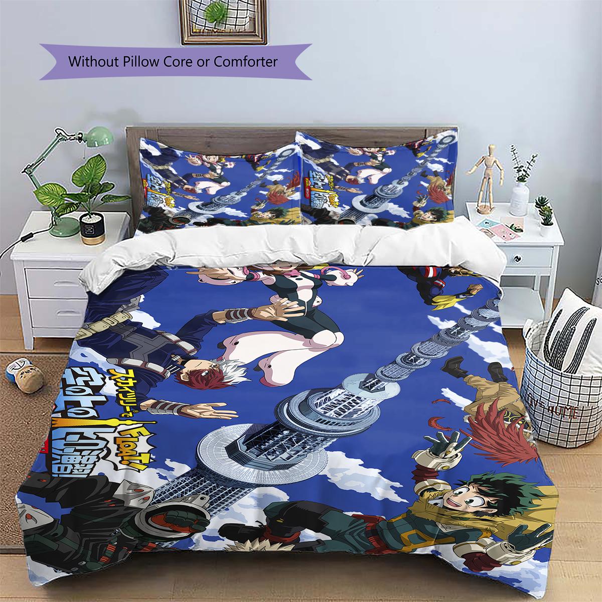 

My Hero Academia Duvet Cover & Pillowcases, MHA Fan Bedroom Bedding, Perfect Gift.chl 135x200cm