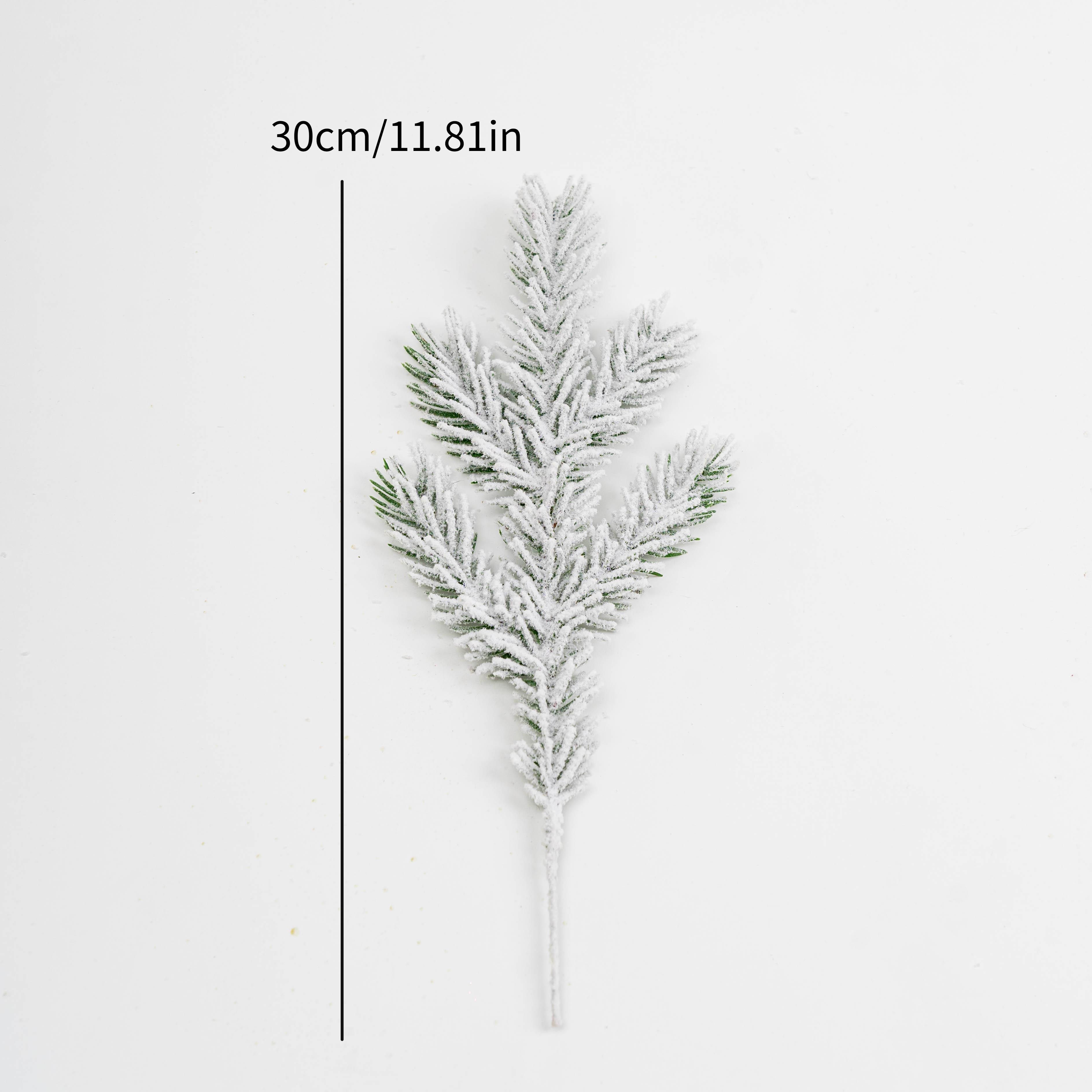 

1 шт. Рождественская елка Сосновые ветки Искусственные Поддельные растения Снежные сосны Гирлянда Для Рождественского венка Украшение для вечеринки Рождественские подарки Украшение