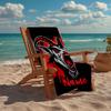 Custom Name Ultra-Soft Beach Towel with Goat Theme,Ideal for Pool - Camping, Diving - Perfect Travel Essential, Vibrant Beach Towel.