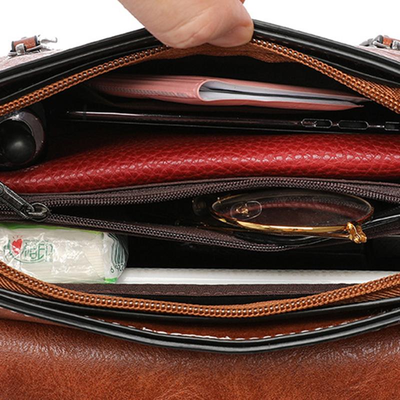 Women  Handbag New PU Leather Fashion Lock Design Large Capacity Shoulder Bag Female Crossbody Bag