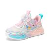Girls' 2025 Spring Cartoon Mesh Sports Shoes - Breathable & Soft Sole for Kids