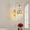 Crystal Crown Bedroom Bedside Wall Lamp