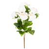 Single Velvet Rose, Realistic Rose Flower, Decorative for a Composition Vase, White