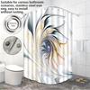 1pc Abstract Art Print Shower Curtain,with 12 Hooks,Machine Washable,for Shower Partition and Privacy Protection,Easy to install