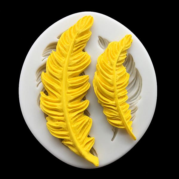 Feather Silicone Mold Sugarcraft Chocolate Cupcake Fondant Cake Decorating Tools