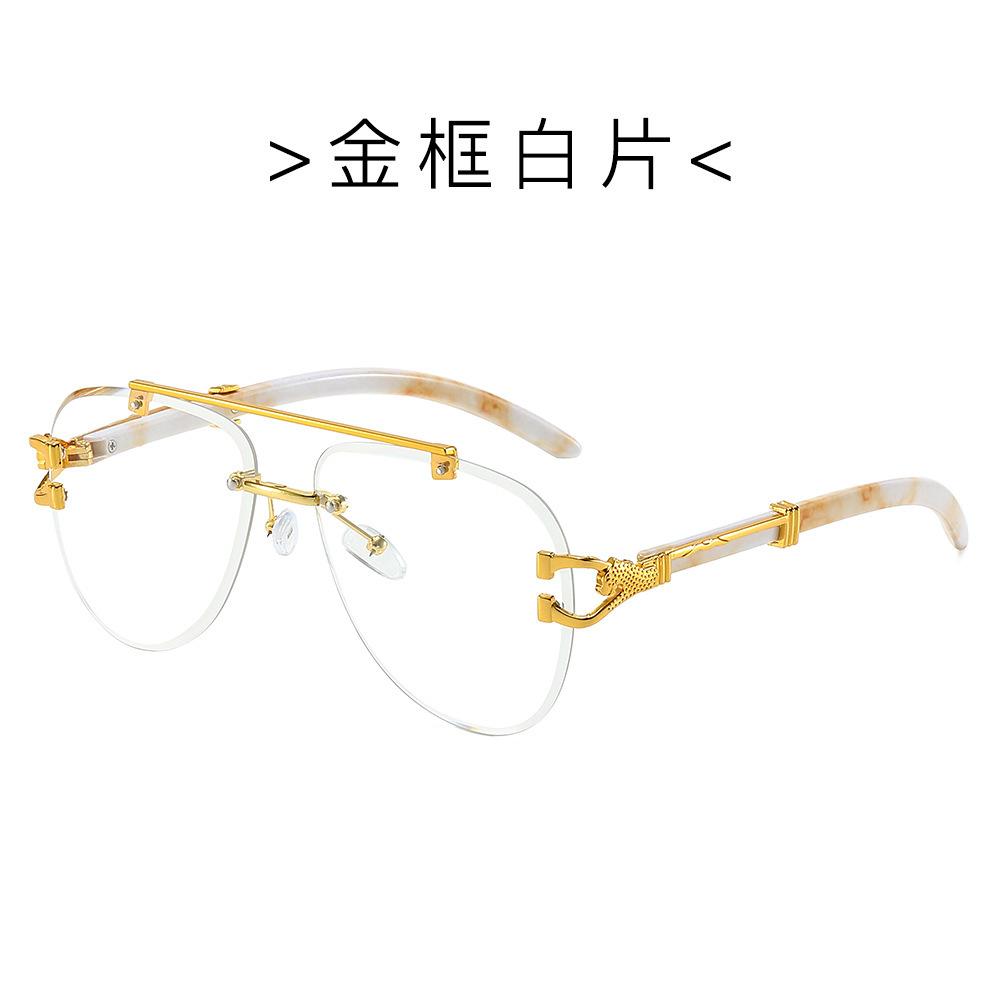 

Солнцезащитные очки Модные Трендовые Леопардовые Солнцезащитные очки Бескаркасные Отделанные Ножки под Дерево Солнцезащитные очки для Вождения Очки Лягушки