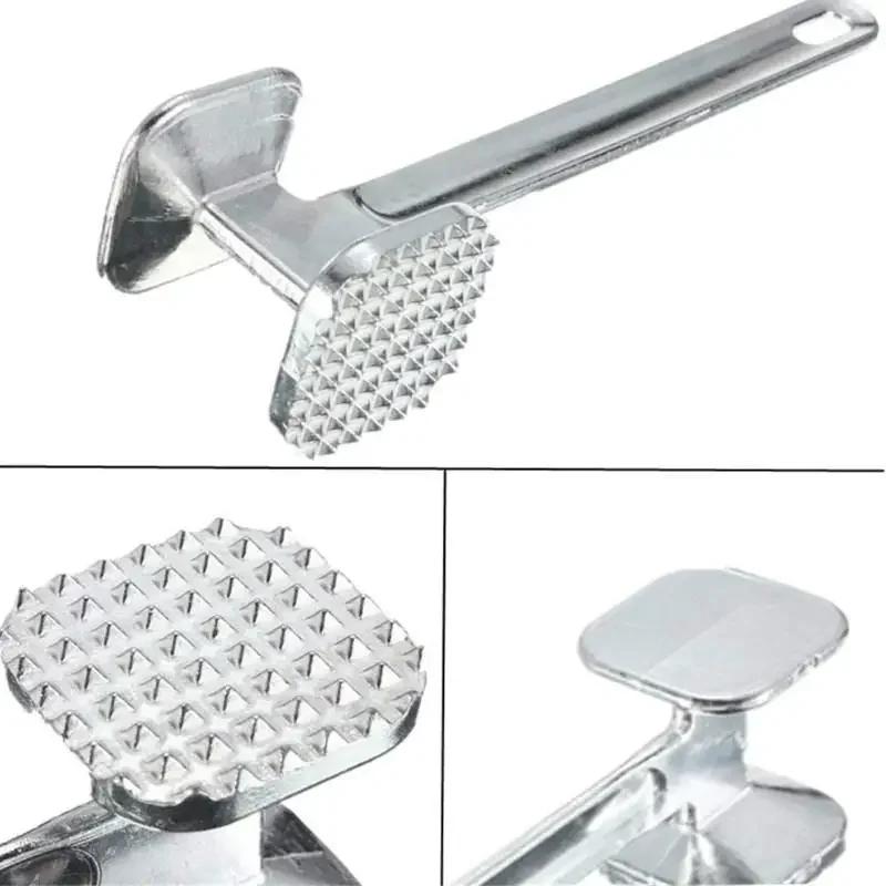 1Pc Meat Tenderizer Hammer Mallet Tool for Pounding Beef Steak Chicken Pork Stainless Steel Kitchen.