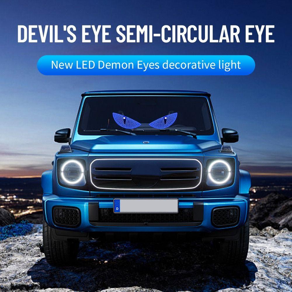 Flexible Dynamic Demon Eye Light USB LED Windshield Display Creative Atmosphere Lights  Car Decor