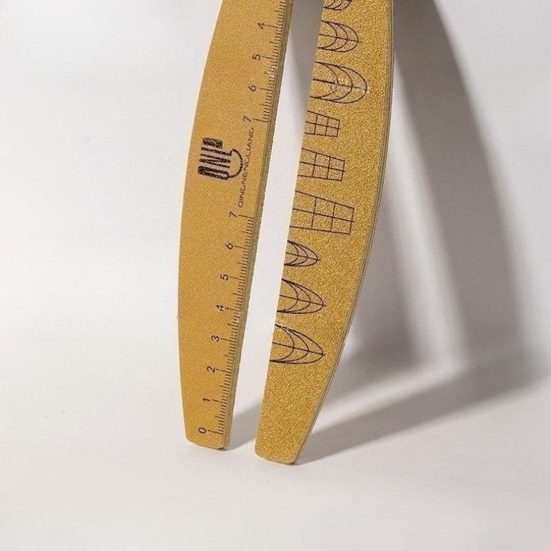 

Пилки для ногтей 100/180 грит, износостойкие, двусторонние со шкалой, пилки-наждачки, инструмент для маникюра и полировочные пилки для ногтей, подходящие 2pcs имбирный