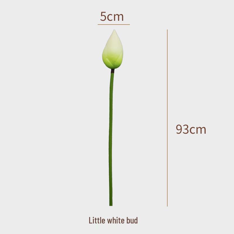 Artificial Lotus Bouquet with Stem, Leaf, and Seed Pod Decoration - Silk Flower Ornament