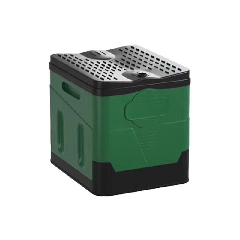 Toilette Pliante avec Couvercle Voiture Bateau Potty Portable pour Camping Randonnée Plage Embouteillage Voyage d'Urgence Voyage en Autonomie