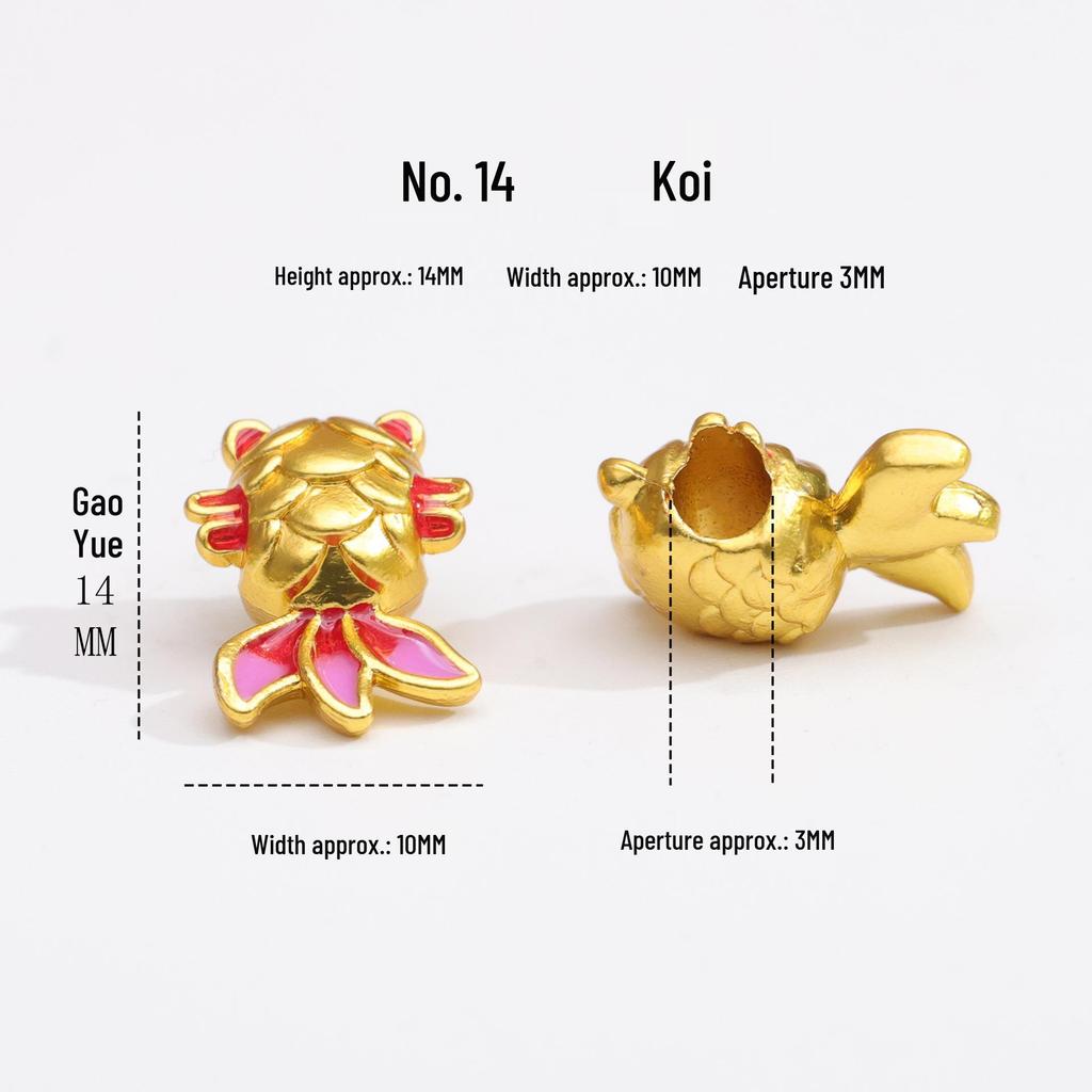 Year of the Horse High Color Retention Alloy Jewelry Accessories: Lucky Beaded Pendant Hand Rope Bracelet