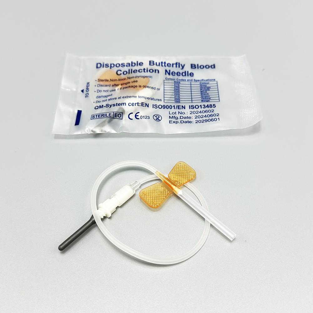 50-500 Pieces Disposable Butterfly-Type Blood Collection Needles Double-Wing Blood Sampling Needles for Pets Dogs and Cats
