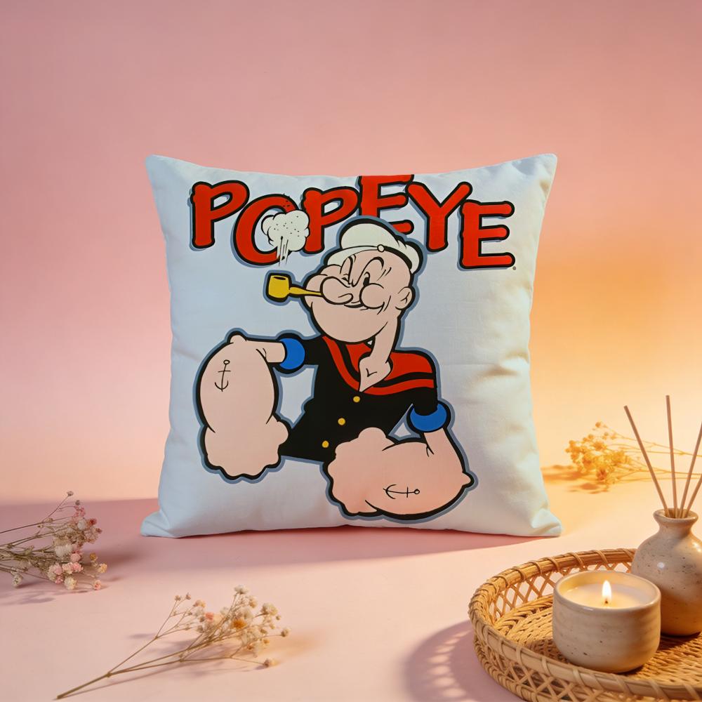 Stylish PPopeye the Sailorful Cushion Cover Comfortable Durable Pillow Cover MultiScene for Home Office Car Sofa