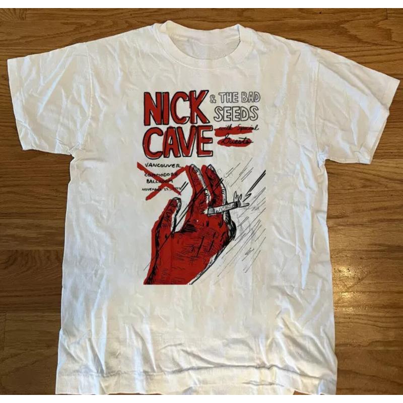 Nick Cave And The Bad Seeds Live In Vancouver T Shirt Full Size S 5XL SE0165 S разноцветный