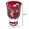 [Authentic Product] Tajima Glass "Edo Kiriko" Sake Cup, Sake Glass, Ochoko, Guinomi, Approx. 6cm Diameter x 8.5cm Height, Approx. 80ml Capacity, Grape