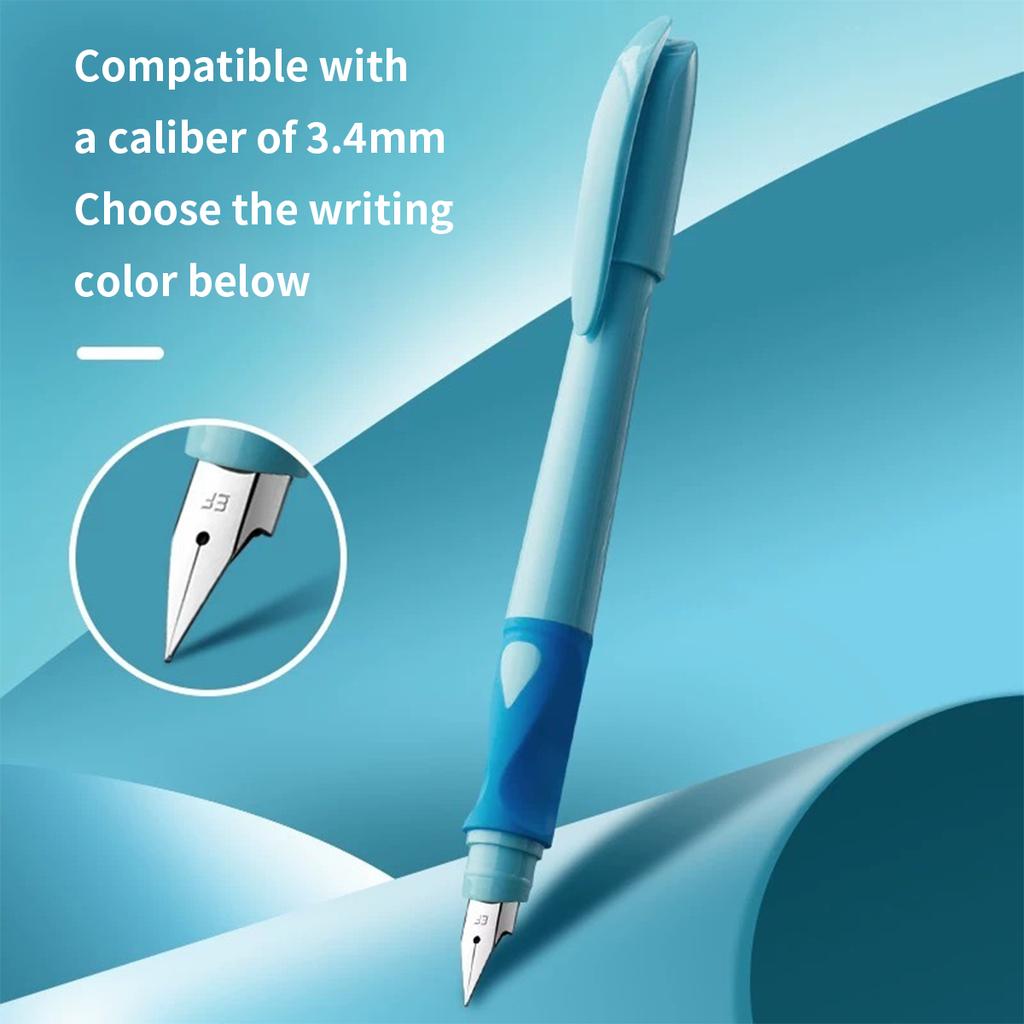 Kawaii Stance Pen Soft Grip, Erasable Replaceable Ink Children's Writing Posture Training Pen School Student Stationery Supplies