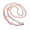 Creative Simple Colorful Love Transparent Beads Mobile Phone Case Cross-Chain