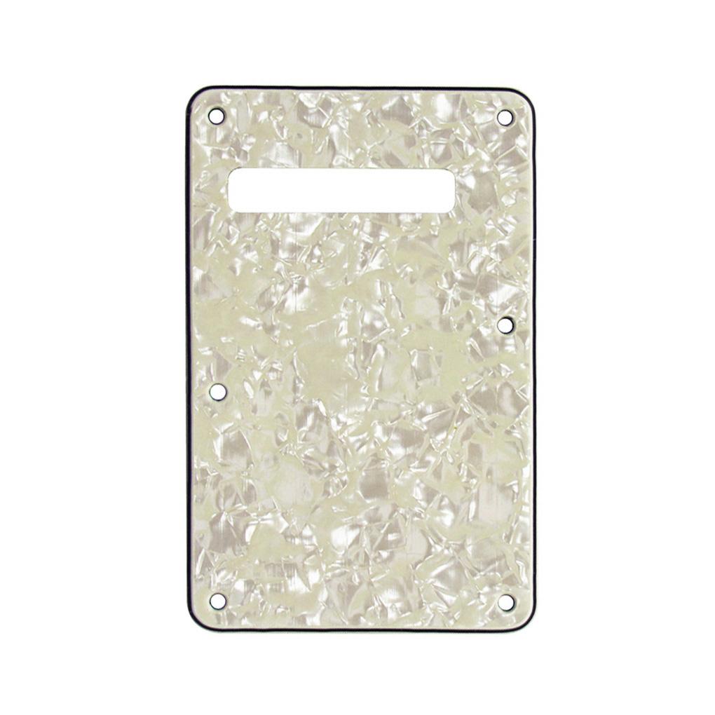 FLEOR Pearl Color ST Electric Guitar Back Plate Backplate Tremolo Cover 4Ply With Screws