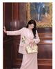 Spring 2026 Guofeng-Style Beaded Suit Jacket & Skirt Set for Women