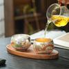 Silver Dragon & Phoenix Luohan Tea Cup: 999 Silver, Gilded, High-Grade Gift, Household Host's Cup