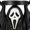 Creepy Figurine Ornament Halloween Grim Reaper Candle Holder, Spooky Screaming Ghost Candlestick Tealight Themed Night Light Stand Table Centerpiece