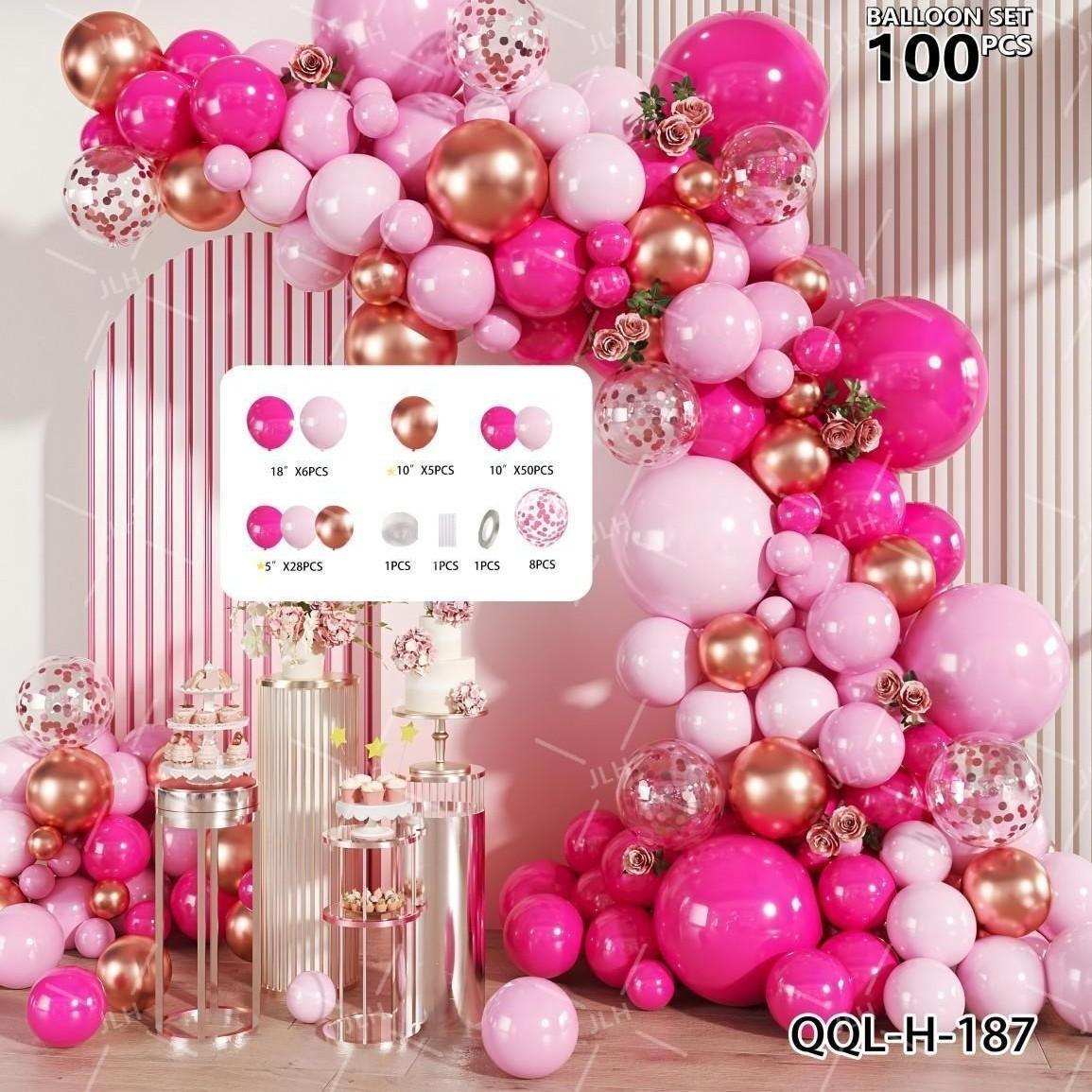 

Balloon Chain Birthday Party Holiday Arrangement Balloon Combination Set QQL-H-187