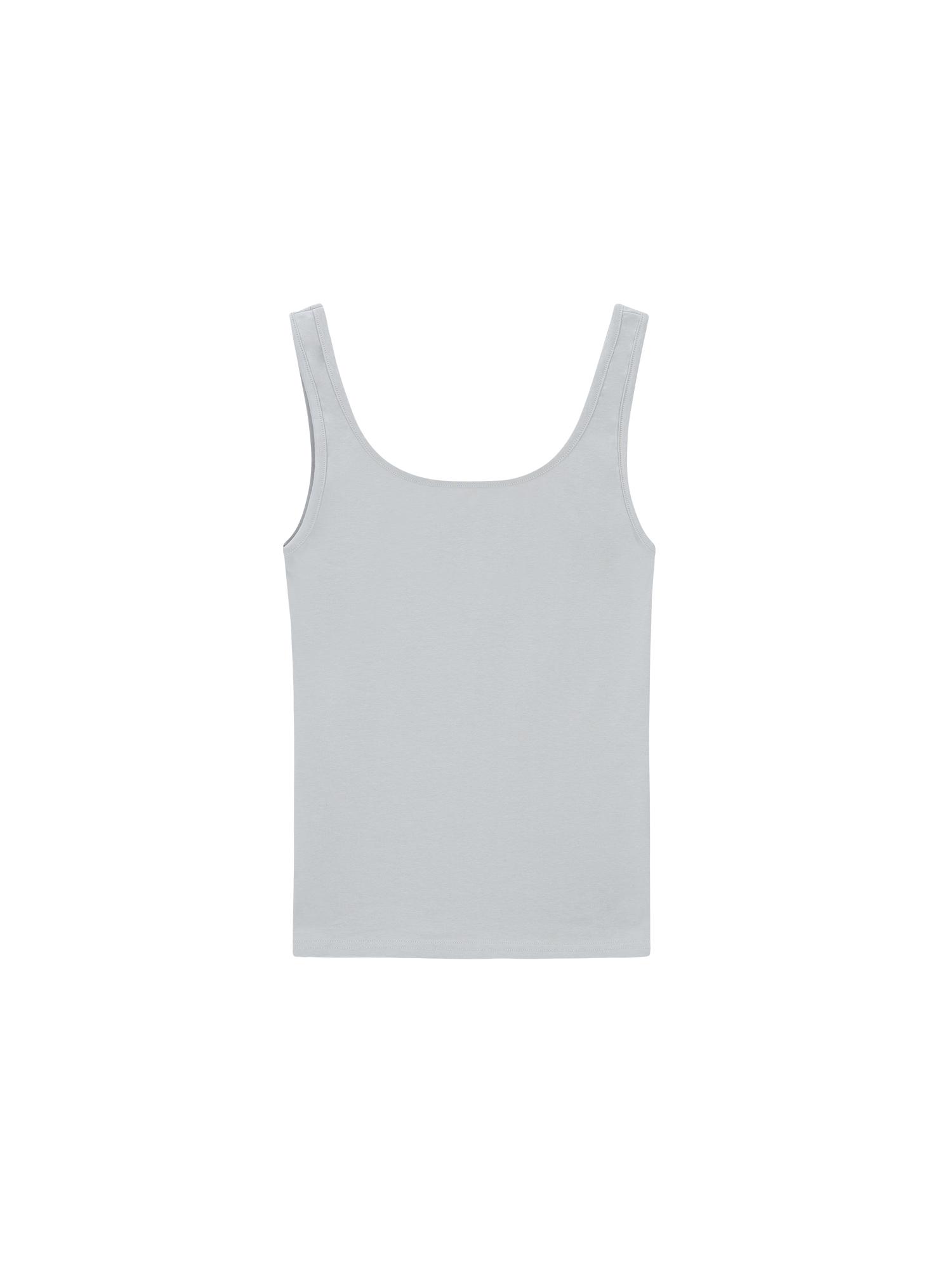 Salad Basket Deep Square Back Tank - Silver Free