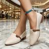 Fashion Fashion Pointed Toe Heeled Women Shoes 2025 Autumn New Shallow Sandals Elegant Soft Comfort Shoes Dress Pumps Zapatillas Mujer