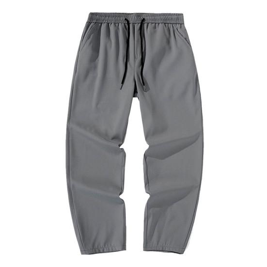 Pánské kalhoty Elastický pas Streetwear Proti žmolkování Tenký styl Rovné nohavice Ležérní Kalhoty Oblíbené Všestranný 3D střih