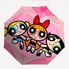 Powerpuff Fashionable Automatic Opening/Closing Folding Umbrella. Portable and Foldable, Ideal for Gift, Travel, and Daily Use.