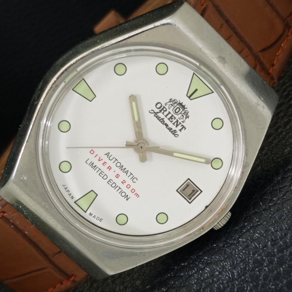 

АВТОМАТИЧЕСКИЕ 46941 ВИНТАЖНЫЕ ORIENT ЯПОНИЯ МУЖСКИЕ ЧАСЫ С БЕЛЫМ ЦИФЕРБЛАТОМ a701837-5 R207-a701837