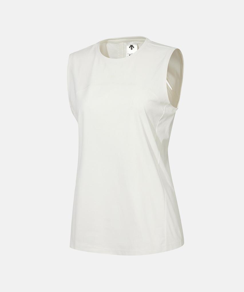 DESCENTE Women'S Basic Sleeveless Ivory (Sp312Tst71)