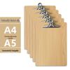 Wood Clipboard Folder with Multiple Clip Sizes for Documents, Notepad, and Drawings.